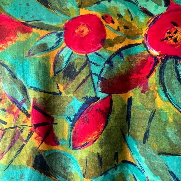 Vtg PAUL Et DUFFIER Womens M Blazer Jacket Artsy Abstract Colorful Boyfriend Cut - Picture 6 of 15